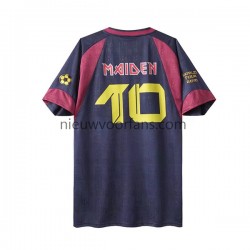West Ham United Heren Shirt met Bedrukking Iron Maiden Retro Thuis 2010 Korte Mouw