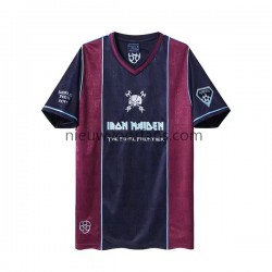 West Ham United Heren Shirt met Bedrukking Iron Maiden Retro Thuis 2011 Korte Mouw