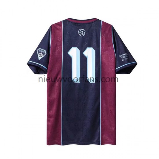 West Ham United Heren Shirt met Bedrukking Iron Maiden Retro Thuis 2011 Korte Mouw