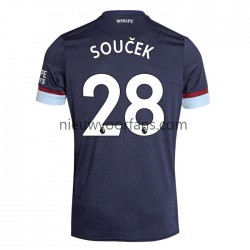 Heren Shirt met Bedrukking West Ham United Tomas Soucek 28 Derde 2021-2022 Korte Mouw