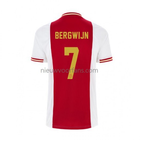 AFC Ajax Heren Shirt met Bedrukking Steven Bergwijn 7 Thuis 2022-2023 Korte Mouw