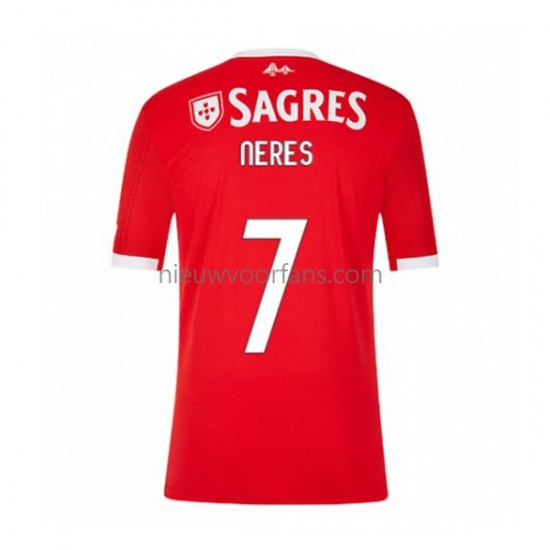 Benfica Heren Shirt met Bedrukking David Neres 7 Thuis 2022-2023 Korte Mouw