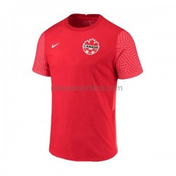 Canada Heren Shirt met Bedrukking Thuis WK 2022 Korte Mouw