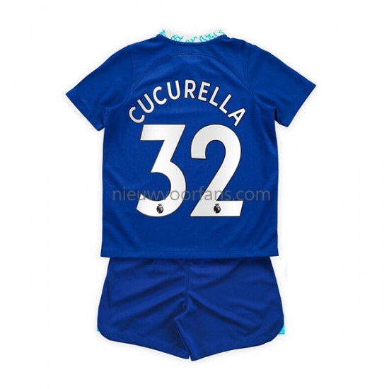 Chelsea Kind Shirt met Bedrukking Cucurella 32 Thuis 2022-2023 Korte Mouw