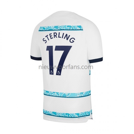 Chelsea Heren Shirt met Bedrukking Sterling 17 Uit 2022-2023 Korte Mouw