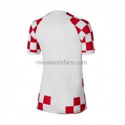 Kroatië Dames Shirt met Bedrukking Thuis WK 2022 Korte Mouw