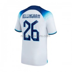 Engeland Heren Shirt met Bedrukking Bellingham 26 Thuis WK 2022 Korte Mouw