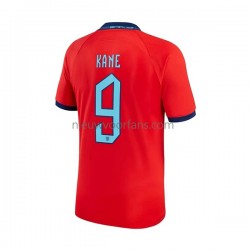 Engeland Heren Shirt met Bedrukking Kane 9 Uit WK 2022 Korte Mouw