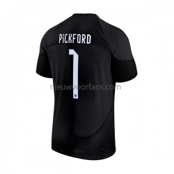 Engeland Heren Shirt met Bedrukking Doelman Pickford 1 Thuis WK 2022 Korte Mouw