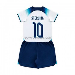Engeland Kind Shirt met Bedrukking Sterling 10 Thuis WK 2022 Korte Mouw