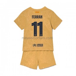 FC Barcelona Kind Shirt met Bedrukking Ferran Torres 11 Uit 2022-2023 Korte Mouw
