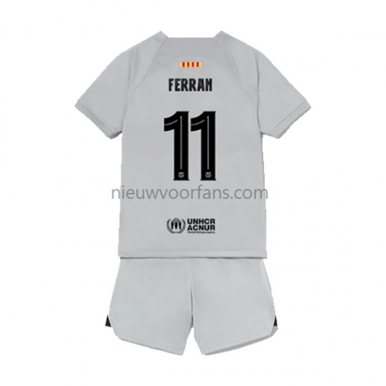 FC Barcelona Kind Shirt met Bedrukking Ferran Torres 11 Derde 2022-2023 Korte Mouw