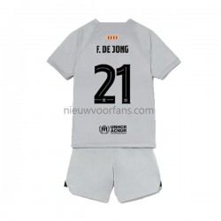 FC Barcelona Kind Shirt met Bedrukking Frenkie de Jong 21 Derde 2022-2023 Korte Mouw