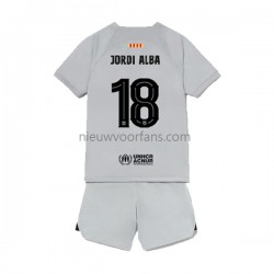 FC Barcelona Kind Shirt met Bedrukking Jordi Alba 18 Derde 2022-2023 Korte Mouw
