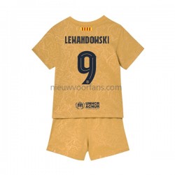 FC Barcelona Kind Shirt met Bedrukking Lewandowski 9 Uit 2022-2023 Korte Mouw