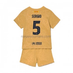 FC Barcelona Kind Shirt met Bedrukking Sergio Busquets 5 Uit 2022-2023 Korte Mouw