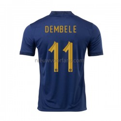Frankrijk Heren Shirt met Bedrukking Dembele 11 Thuis WK 2022 Korte Mouw