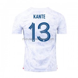 Frankrijk Heren Shirt met Bedrukking Kante 13 Uit WK 2022 Korte Mouw