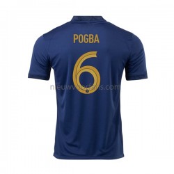 Frankrijk Heren Shirt met Bedrukking Pogba 6 Thuis WK 2022 Korte Mouw