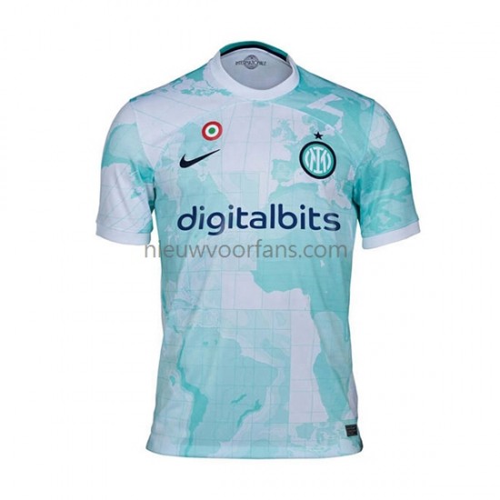 Inter Milan Heren Shirt met Bedrukking Uit 2022-2023 Korte Mouw