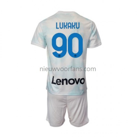 Inter Milan Kind Shirt met Bedrukking Romelu Lukaku 90 Uit 2022-2023 Korte Mouw