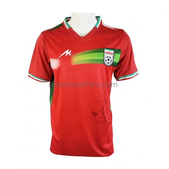 Iran Heren Shirt met Bedrukking Uit WK 2022 Korte Mouw