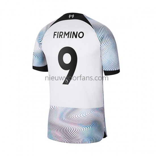 Liverpool Heren Shirt met Bedrukking Firmino 9 Uit 2022-2023 Korte Mouw
