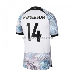 Liverpool Heren Shirt met Bedrukking Henderson 14 Uit 2022-2023 Korte Mouw