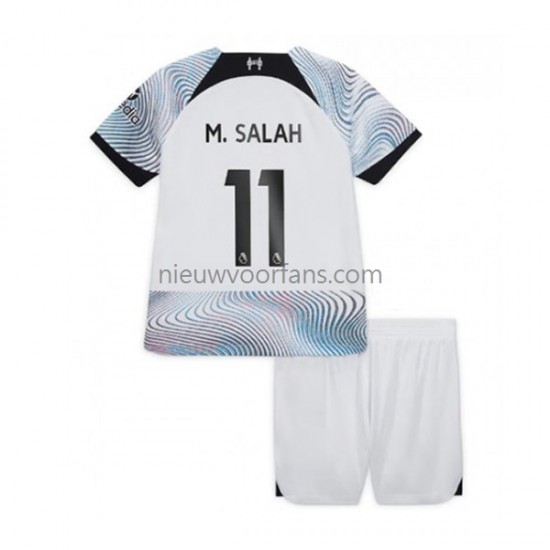 Liverpool Kind Shirt met Bedrukking M.Salah 11 Uit 2022-2023 Korte Mouw