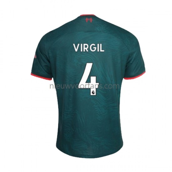 Liverpool Heren Shirt met Bedrukking Virgil van Dijk 4 Derde 2022-2023 Korte Mouw