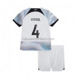 Liverpool Kind Shirt met Bedrukking Virgil van Dijk Uit 2022-2023 Korte Mouw