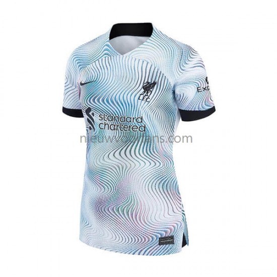 Liverpool Dames Shirt met Bedrukking Uit 2022-2023 Korte Mouw