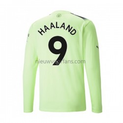 Manchester City Heren Shirt met Bedrukking Haaland 9 Derde 2022-2023 Lange Mouw