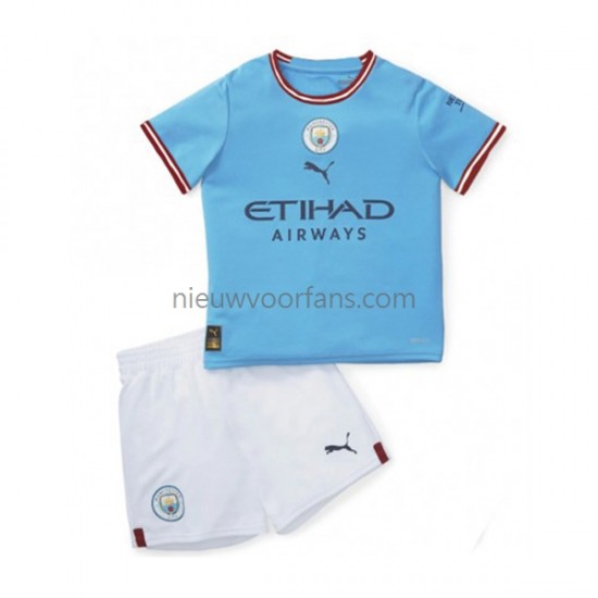 Manchester City Kind Shirt met Bedrukking Thuis 2022-2023 Korte Mouw