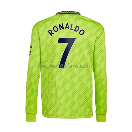 Manchester United Heren Shirt met Bedrukking Cristiano Ronaldo Derde 2022-2023 Lange Mouw