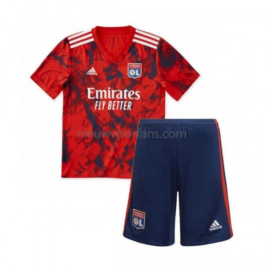 Olympique Lyonnais Kind Shirt met Bedrukking Uit 2022-2023 Korte Mouw
