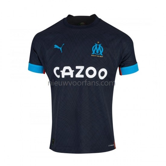 Olympique Marseille Heren Shirt met Bedrukking Uit 2022-2023 Korte Mouw