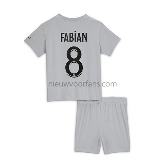 Paris Saint-Germain Kind Shirt met Bedrukking Fabian 8 Uit 2022-2023 Korte Mouw