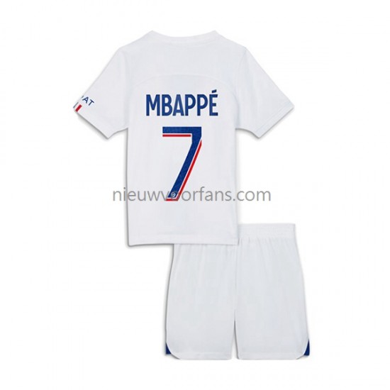 Paris Saint-Germain Kind Shirt met Bedrukking Mbappé 7 Derde 2022-2023 Korte Mouw