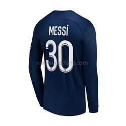 Paris Saint-Germain Heren Shirt met Bedrukking Messi 30 Thuis 2022-2023 Lange Mouw