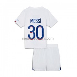 Paris Saint-Germain Kind Shirt met Bedrukking Messi 30 Derde 2022-2023 Korte Mouw