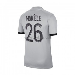 Paris Saint-Germain Heren Shirt met Bedrukking Mukiele 26 Uit 2022-2023 Korte Mouw