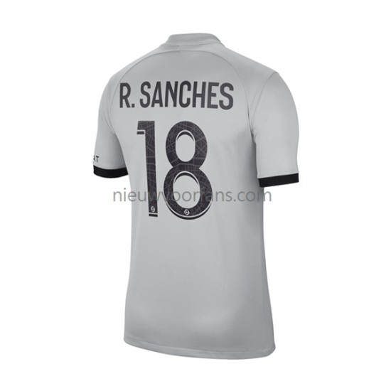 Paris Saint-Germain Heren Shirt met Bedrukking R.Sanches 18 Uit 2022-2023 Korte Mouw