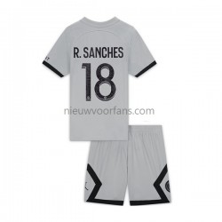 Paris Saint-Germain Kind Shirt met Bedrukking R.Sanches 18 Uit 2022-2023 Korte Mouw