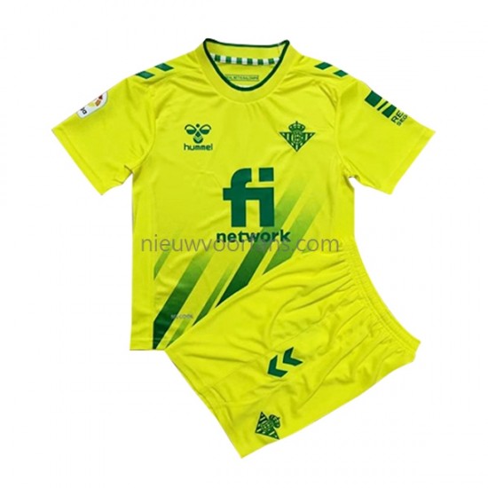 Real Betis Kind Shirt met Bedrukking Doelman Uit 2022-2023 Korte Mouw