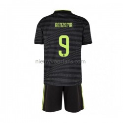 Real Madrid Kind Shirt met Bedrukking Benzema 9 Derde 2022-2023 Korte Mouw