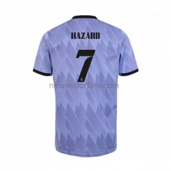 Real Madrid Heren Shirt met Bedrukking Eden Hazard 7 Uit 2022-2023 Korte Mouw
