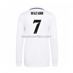 Real Madrid Heren Shirt met Bedrukking Eden Hazard 7 Thuis 2022-2023 Lange Mouw