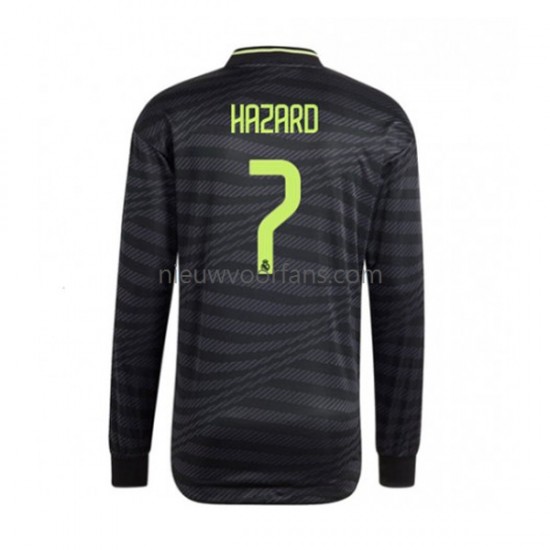 Real Madrid Heren Shirt met Bedrukking Eden Hazard 7 Thrid 2022-2023 Lange Mouw