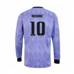 Real Madrid Heren Shirt met Bedrukking Modrić 10 Uit 2022-2023 Lange Mouw